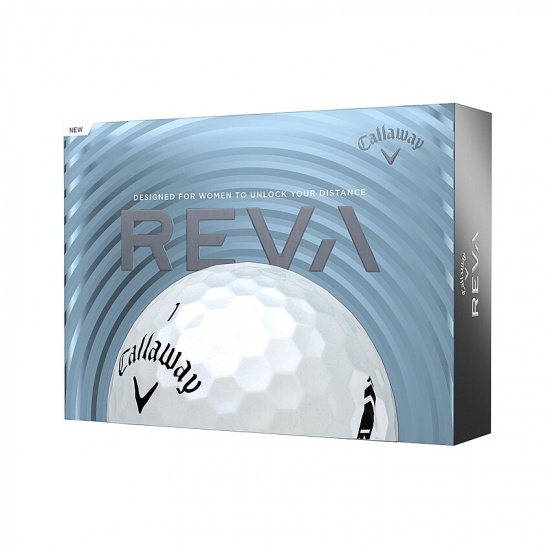 Callaway Reva - Hvit - 12 Golfballer i gruppen Golfhandelen / Golfballer  / Nye Golfballer hos Golfhandelen Ltd (Callaway-Reva-Hvit)