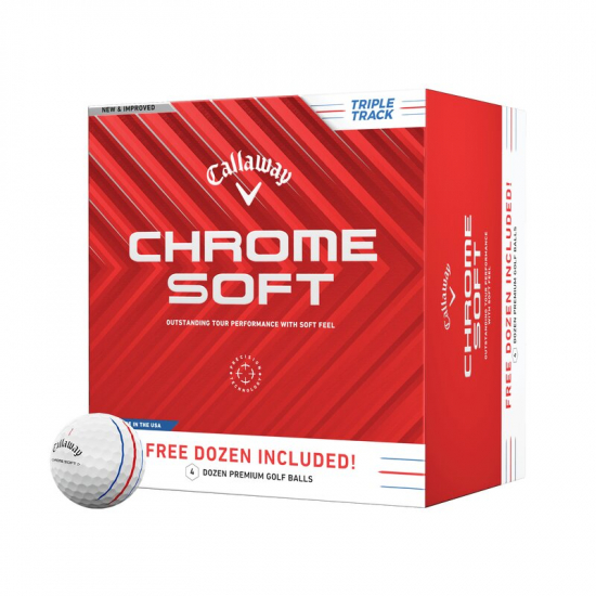 Callaway Chrome Soft Triple Track - 4 Dusin i gruppen Golfhandelen / Golfballer  / Nye Golfballer hos Golfhandelen Ltd (Chromsoft20244Dusin)