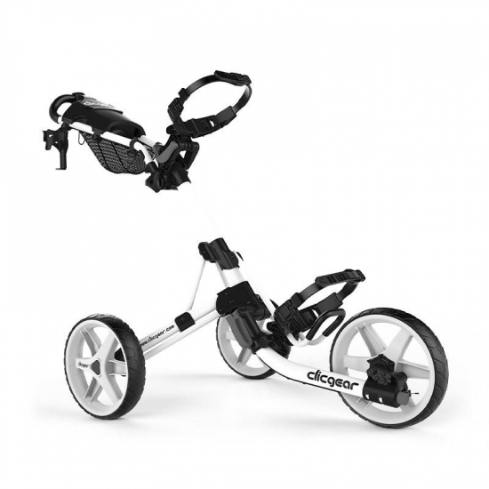 Clicgear Model 4 - Trehjuls golftralle - Hvit i gruppen Golfhandelen / Golftraller / 3 hjul hos Golfhandelen Ltd (Clicgear4hvit)