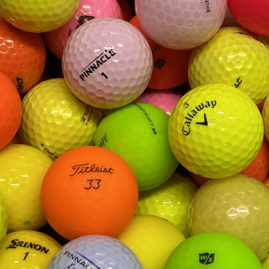 Diverse merkeballer - Diverse farger - Grade A/B - 12 golfballer i gruppen Golfhandelen / Golfballer  / Brukte Golfballer hos Golfhandelen Ltd (DivFarg12)