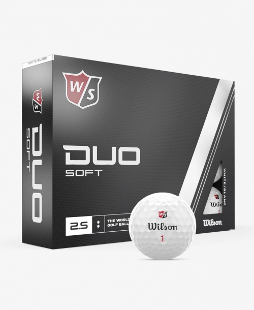 Wilson Duo Soft 2.5 - Hvit - 12 golfballer i gruppen Golfhandelen / Golfballer  / Nye Golfballer hos Golfhandelen Ltd (DuoSoft25)