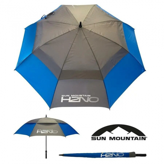 Sun Mountain H2NO - Praply - Grå/Blå i gruppen Golfhandelen / Tilbehør  / Paraply hos Golfhandelen Ltd (H2NOParBlueGray)