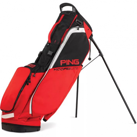 Ping Hoofer Lite - Svart/Rød i gruppen Golfhandelen / Golfbagger / Bærebag hos Golfhandelen Ltd (HoorliteRed)