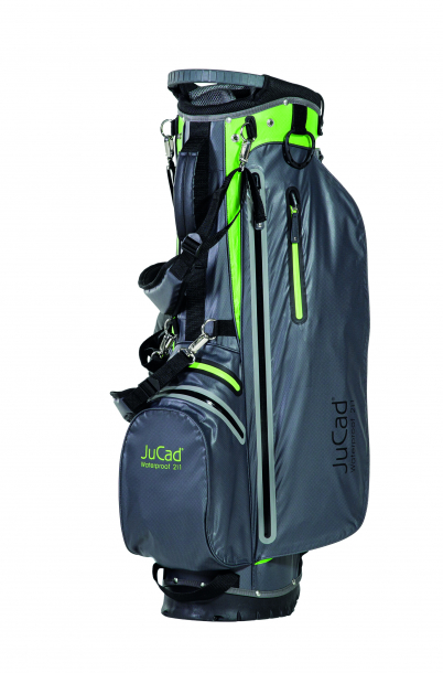 JuCad Bag 2-in-1 - Grå/Grønn - Vanntett Bærebag i gruppen Golfhandelen / Golfbagger / Bærebag hos Golfhandelen Ltd (JBWP-GRG)
