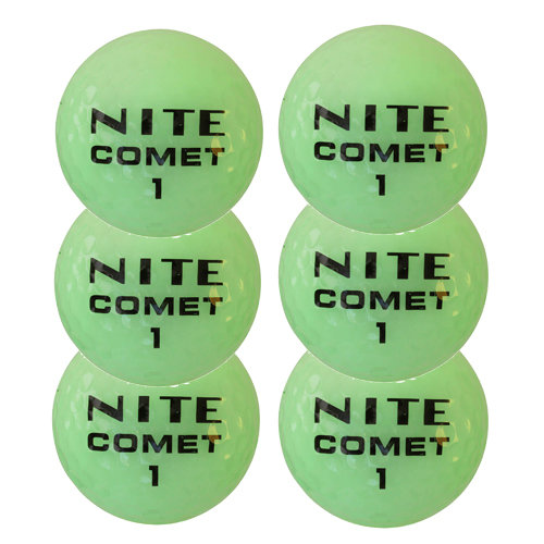 Nite Comet - Selvlysende Golfballer i gruppen Golfhandelen / Golfballer  / Nye Golfballer hos Golfhandelen Ltd (Nite-Comet-6pk)