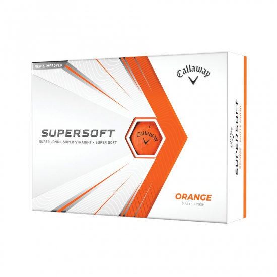 Callaway SuperSoft - Orange - 12 Golfballer i gruppen Golfhandelen / Golfballer  / Nye Golfballer hos Golfhandelen Ltd (SuperSoftOrange)
