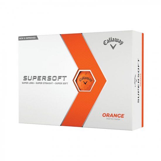 Callaway Supersoft Orange - 12 golfballer i gruppen Golfhandelen / Golfballer  / Nye Golfballer hos Golfhandelen Ltd (Supersoftorange1)