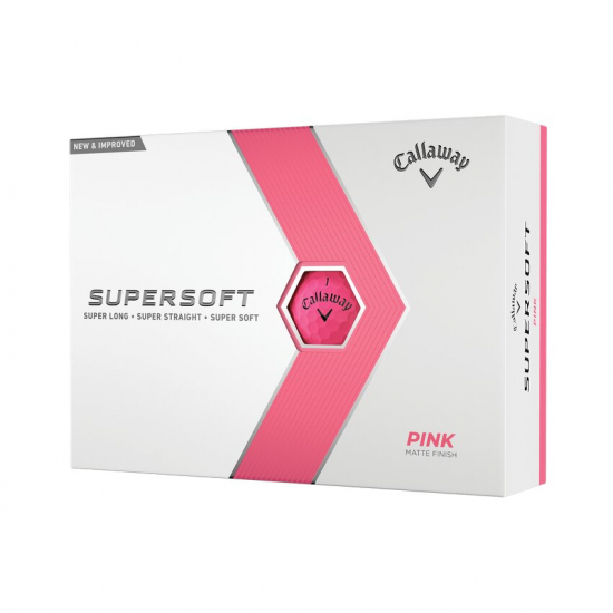 Callaway Supersoft Rosa - 12 golfballer i gruppen Golfhandelen / Golfballer  / Nye Golfballer hos Golfhandelen Ltd (Supersoftrosa1)