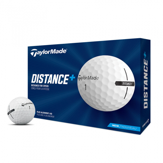 Taylormade Distance + - 12 Golfballer i gruppen Golfhandelen / Golfballer  / Nye Golfballer hos Golfhandelen Ltd (TMDistance)