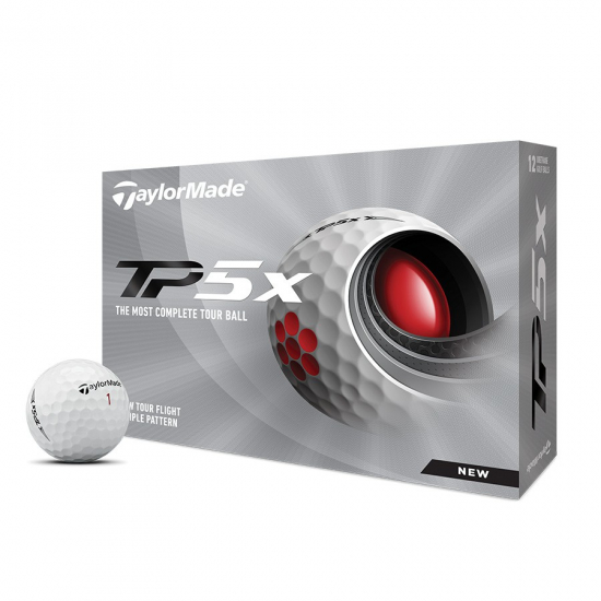 Taylormade TP5X - 12 Golfballer i gruppen Golfhandelen / Golfballer  / Nye Golfballer hos Golfhandelen Ltd (TMTP5XHVit)