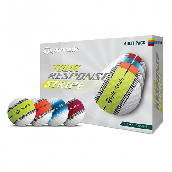 Taylormade Tour Response Stripe Multi - 12 Golfballer i gruppen Golfhandelen / Golfballer  / Nye Golfballer hos Golfhandelen Ltd (TMTourResponse)