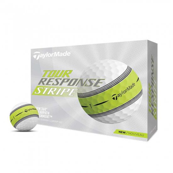 Taylormade Tour Response Stripe - 12 Golfballer i gruppen Golfhandelen / Golfballer  / Nye Golfballer hos Golfhandelen Ltd (Tour-Response-Stripe)