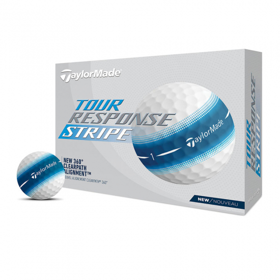 Taylormade Tour Response Stripe Bl - 12 Golfballer i gruppen Golfhandelen / Golfballer  / Nye Golfballer hos Golfhandelen Ltd (TourResponseStBlue)