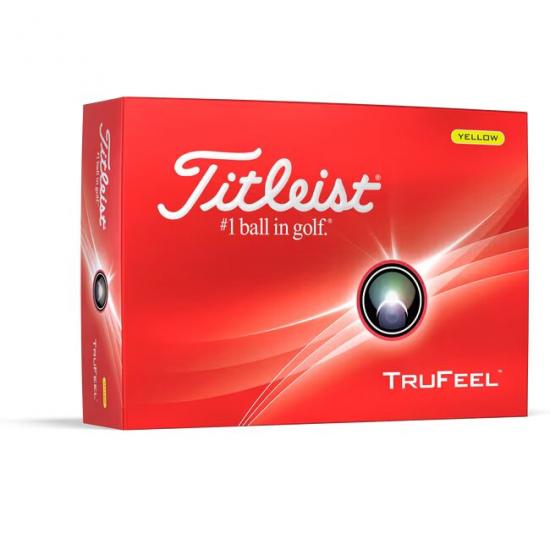 Titleist Trufeel 2024 - Gul - 12 golfballer  i gruppen Golfhandelen / Golfballer  / Nye Golfballer hos Golfhandelen Ltd (TrufeelGul2024)