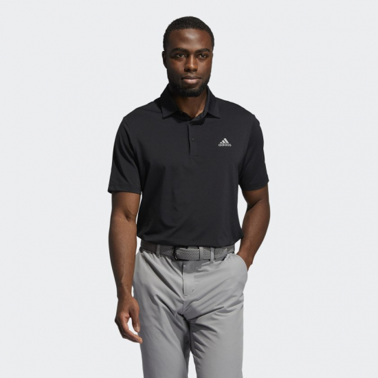 Adidas Ultimate 365 Solid Polo - Svart i gruppen Golfhandelen / Klær og sko / Golfklær herre / Pique/T-shirt hos Golfhandelen Ltd (Ultimate-Polo-Svart)