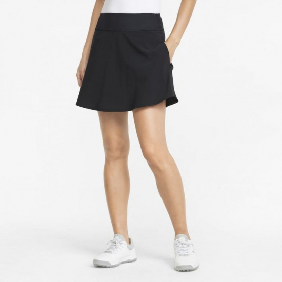 Puma Pwrshape Solid Skirt - Svart i gruppen Golfhandelen / Kl�r og sko / Golfkl�r dame / Short/skj�rt hos Golfhandelen Ltd (Wms-Pwrshape-Skirt-Blk)