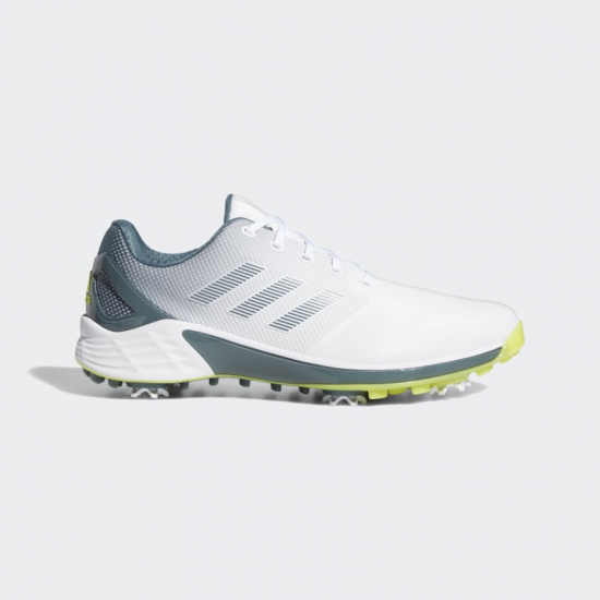 Adidas ZG21 - Hvit/Blå - Medium - Golfsko i gruppen Golfhandelen / Klær og sko / Golfsko / Adidas hos Golfhandelen Ltd (ZG21-Wht-Ye-Blue)