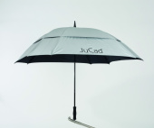 JuCad Windproof Golf Paraply - Sølv
