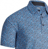 Callaway All Over Mini Floral Print Polo - Navy