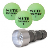 Nite Comet - Selvlysende Golfballer - Med Lampe