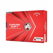 Callaway Chrome Soft Truvis - Hvit/Rød - 12 Golfballer